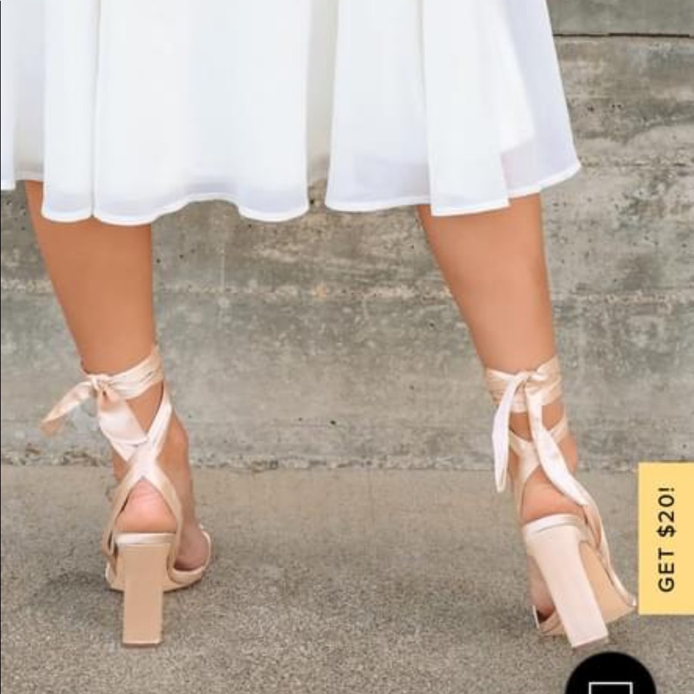 Lulus wrap heels